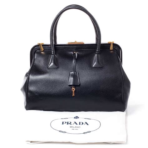 prada leather madras cerniera doctor bag|Prada Madras Cerniera Doctor Bag .